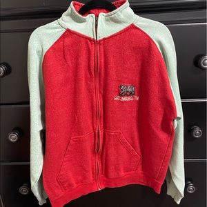 Blue and red zip up from Gatlinburg TN.